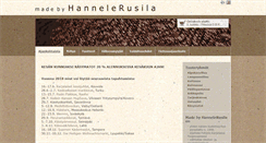 Desktop Screenshot of hannelerusila.fi
