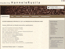 Tablet Screenshot of hannelerusila.fi